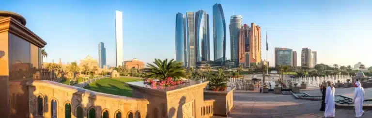 panorama sur la ville d'abu Dhabi