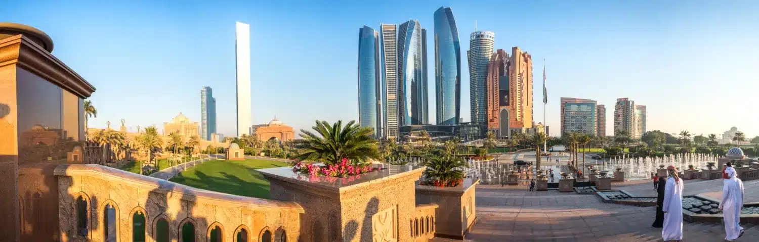 panorama sur la ville d'abu Dhabi