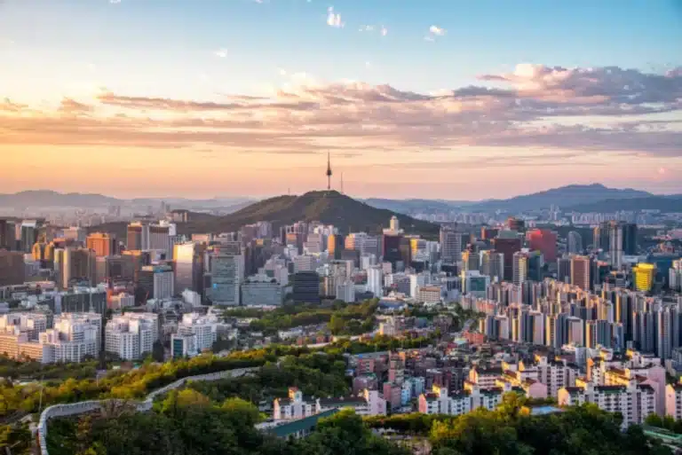 panorama sur seoul en Corée du Sud