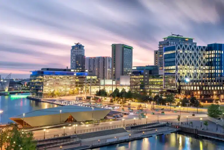 Ville de Manchester vue skyline