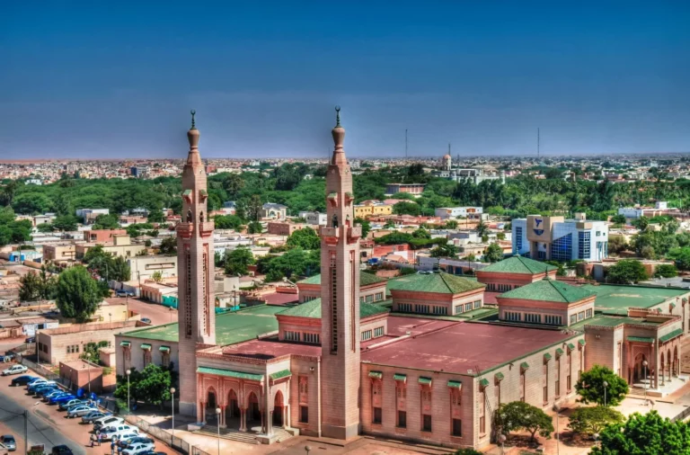 vue sur ville en mauritanie