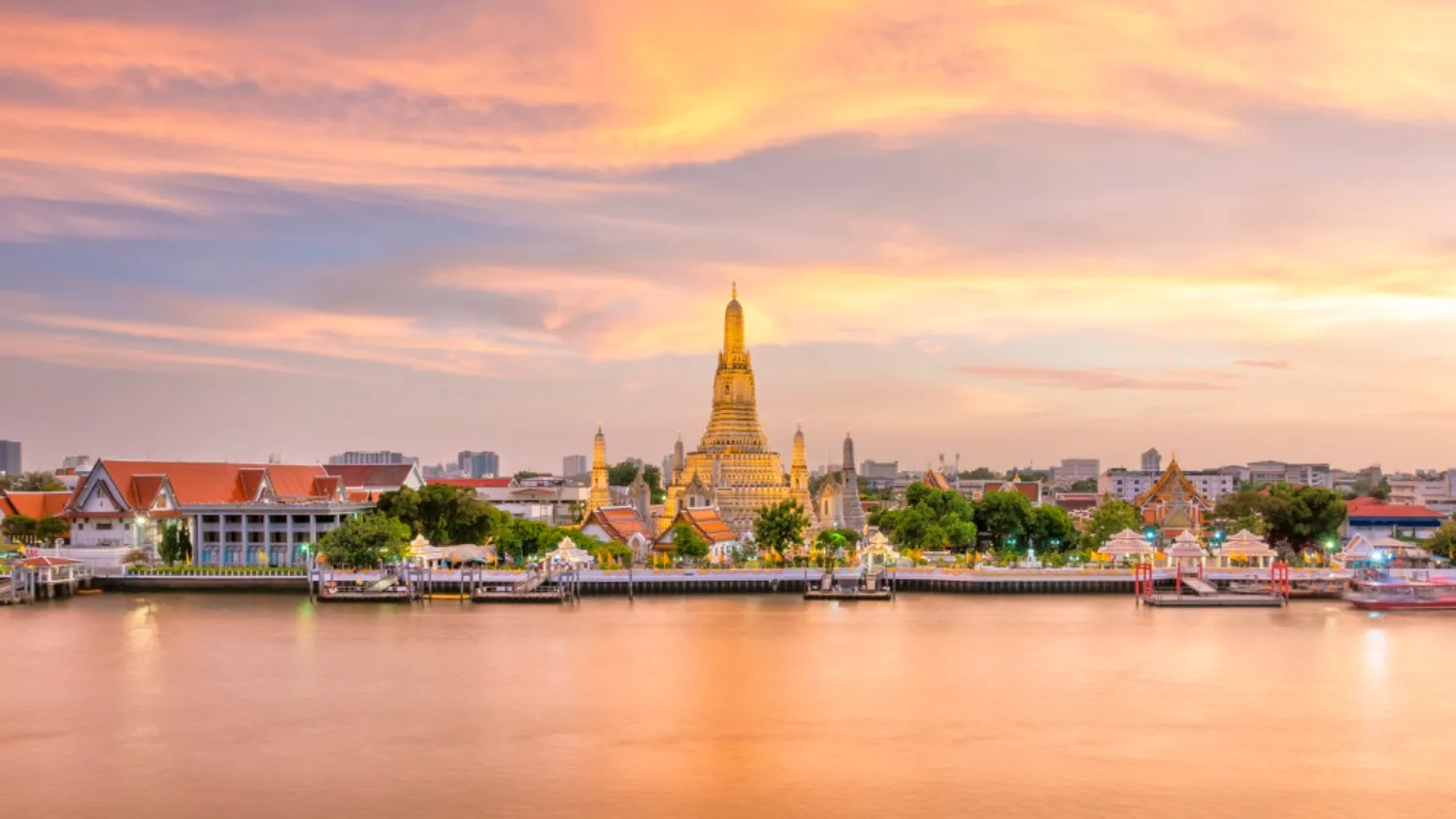 thailand panoramique sur une ville traditionnelle