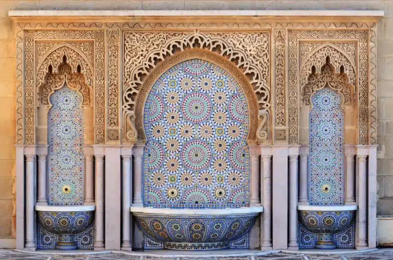 belle mosaïque marocaine fontaine
