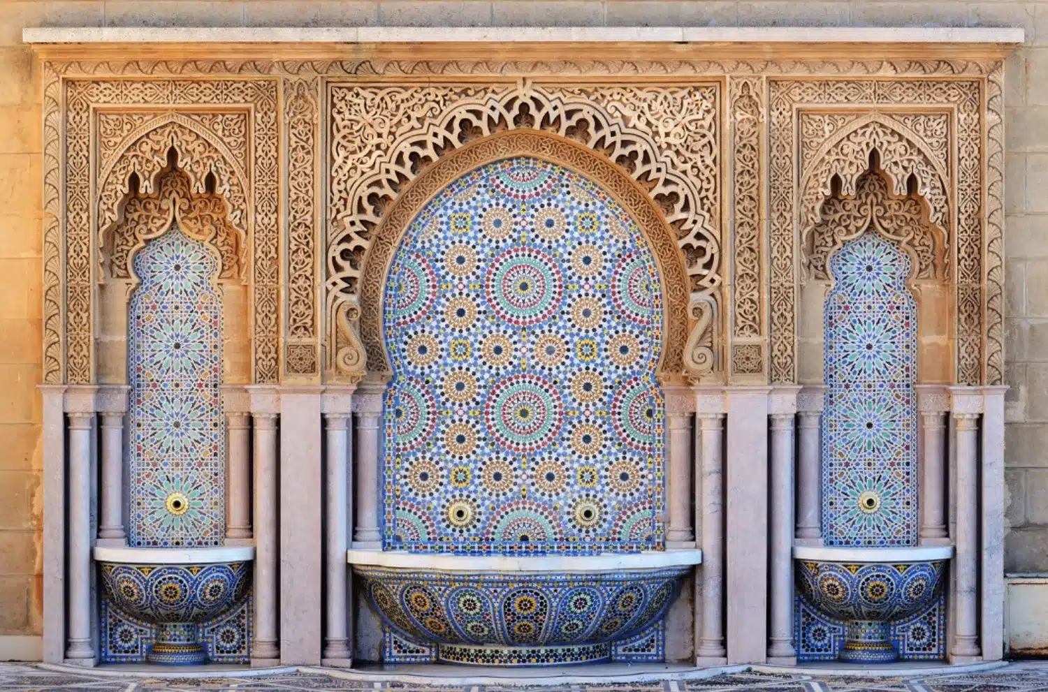 belle mosaïque marocaine fontaine
