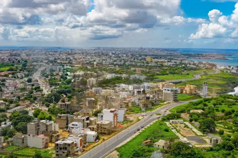 panorama sur la ville de dakar senegal