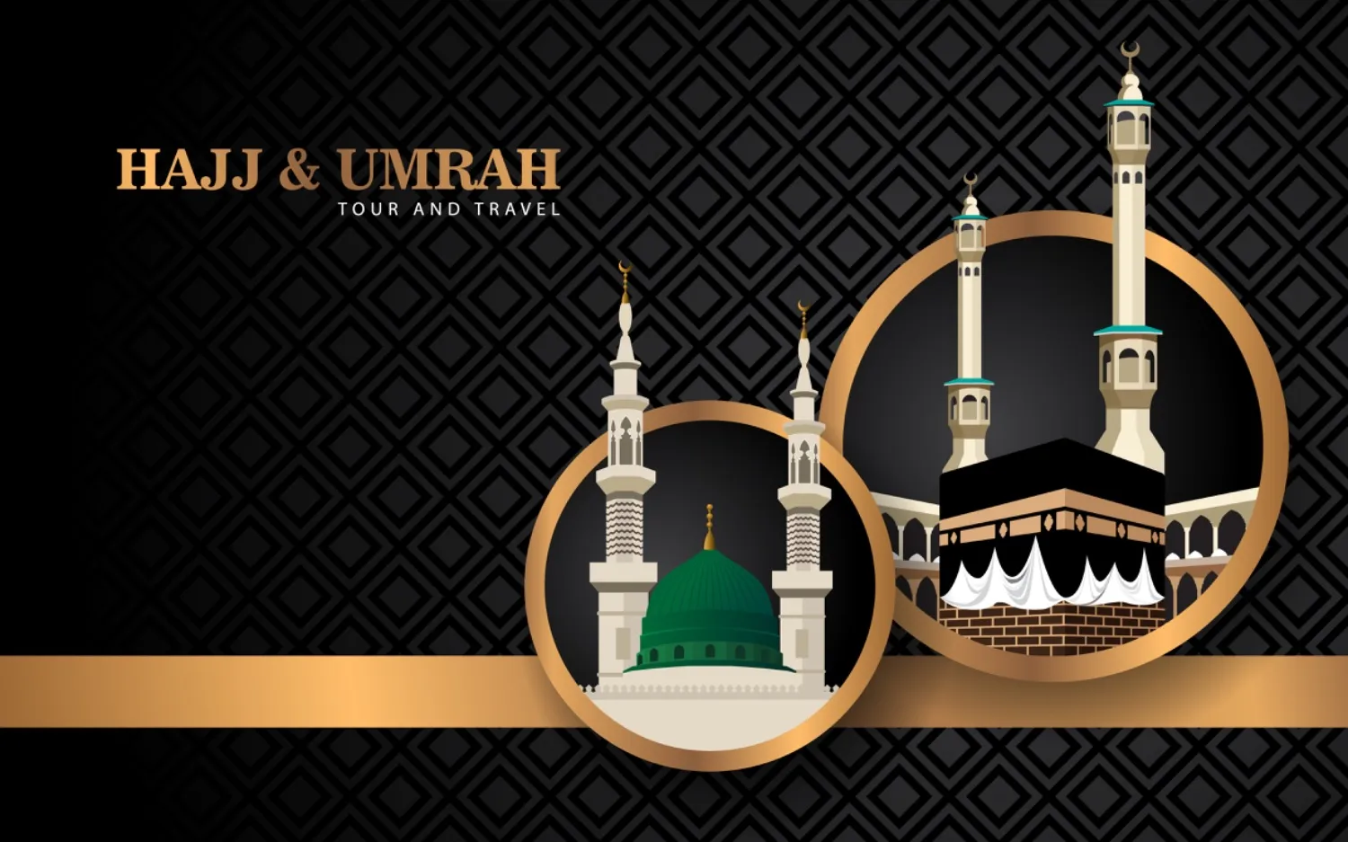 image représentant le hajj et la omra