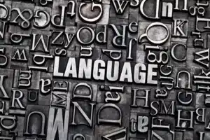 image ecrit language