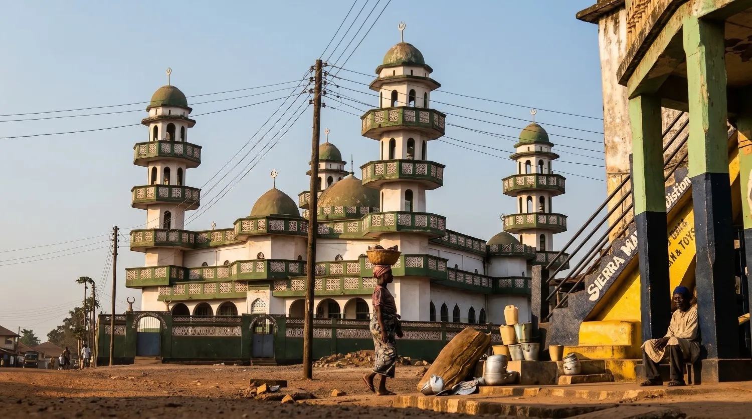 Mosquée de Freetown — vie islamique pour hijra en Sierra Leone