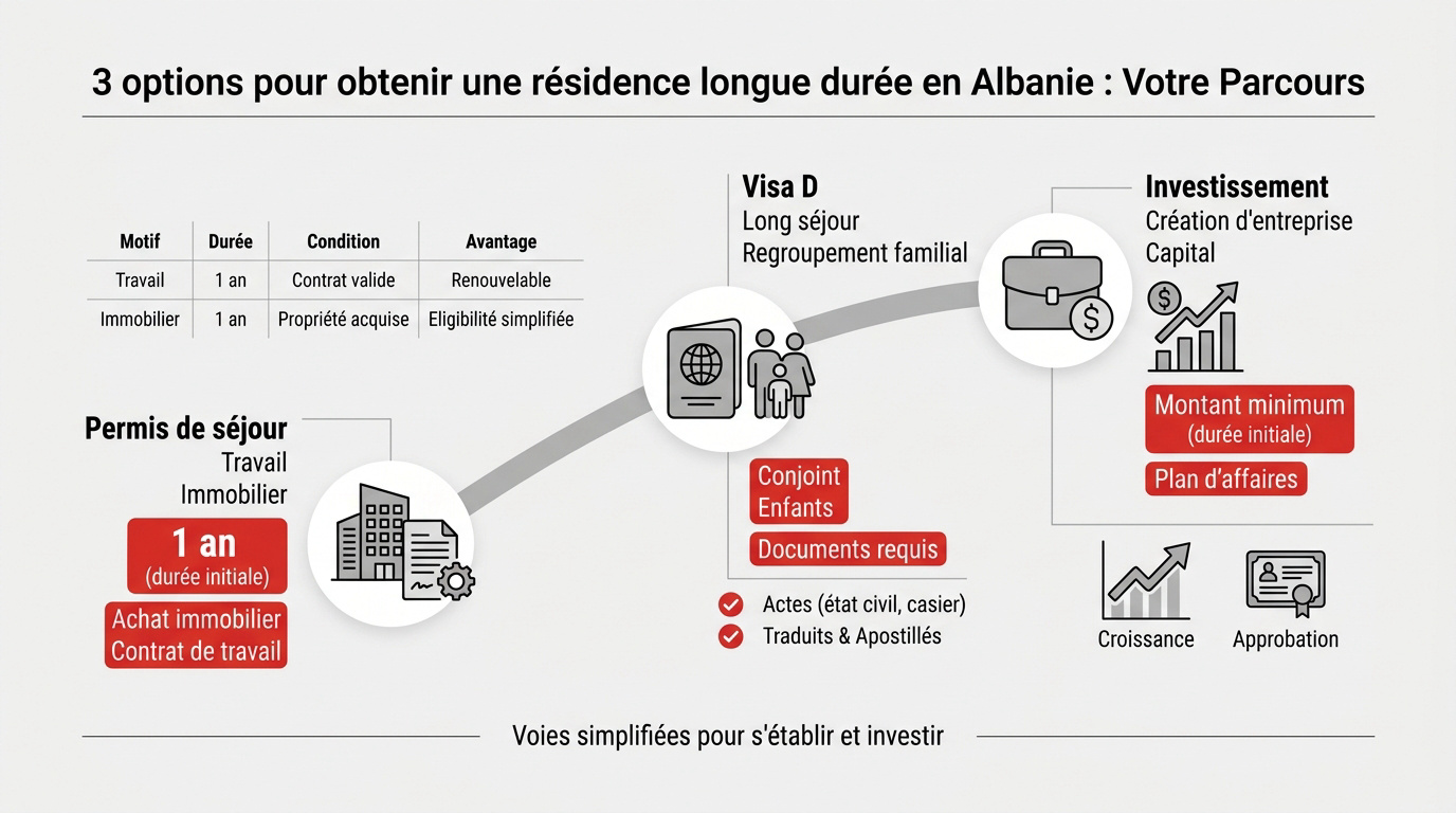 Expatriation et résidence longue durée en Albanie