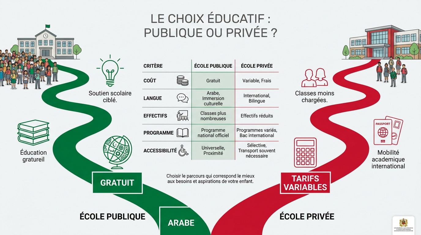 Choix entre école publique et privée en Algérie