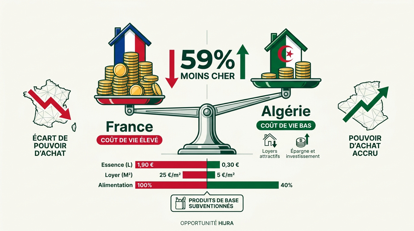 Comparaison du coût de la vie entre l'Algérie et la France pour une expatriation réussie