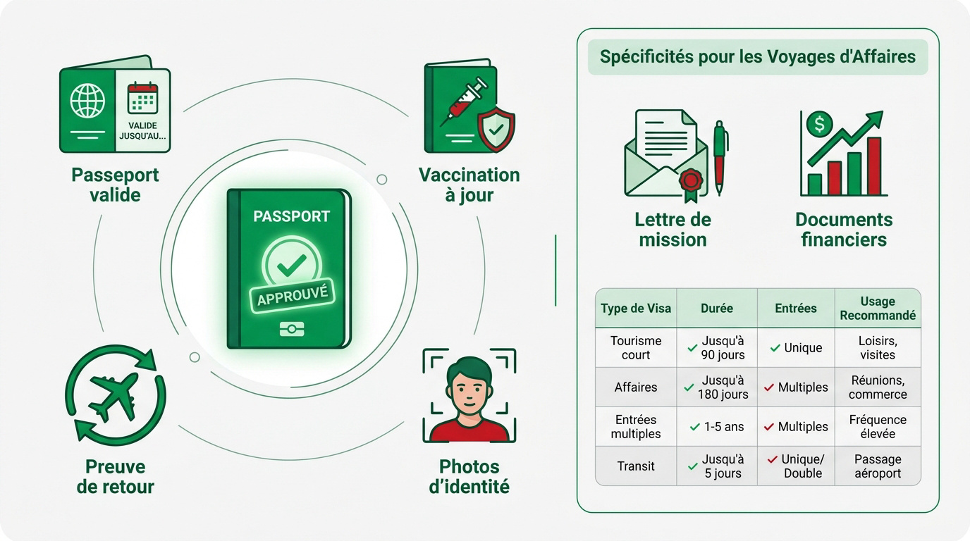 Documents requis pour une demande de visa gambien