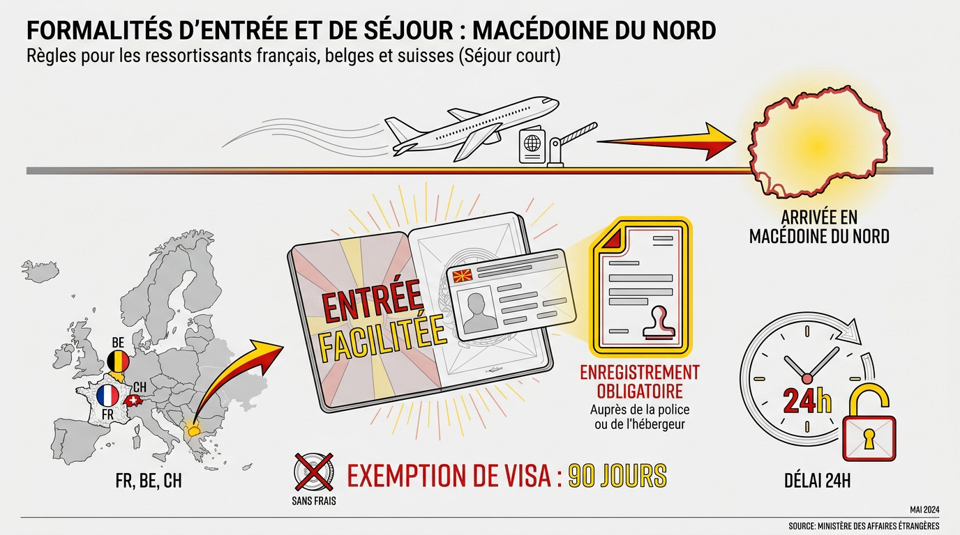 Formalités administratives et passeport pour la Macédoine du Nord