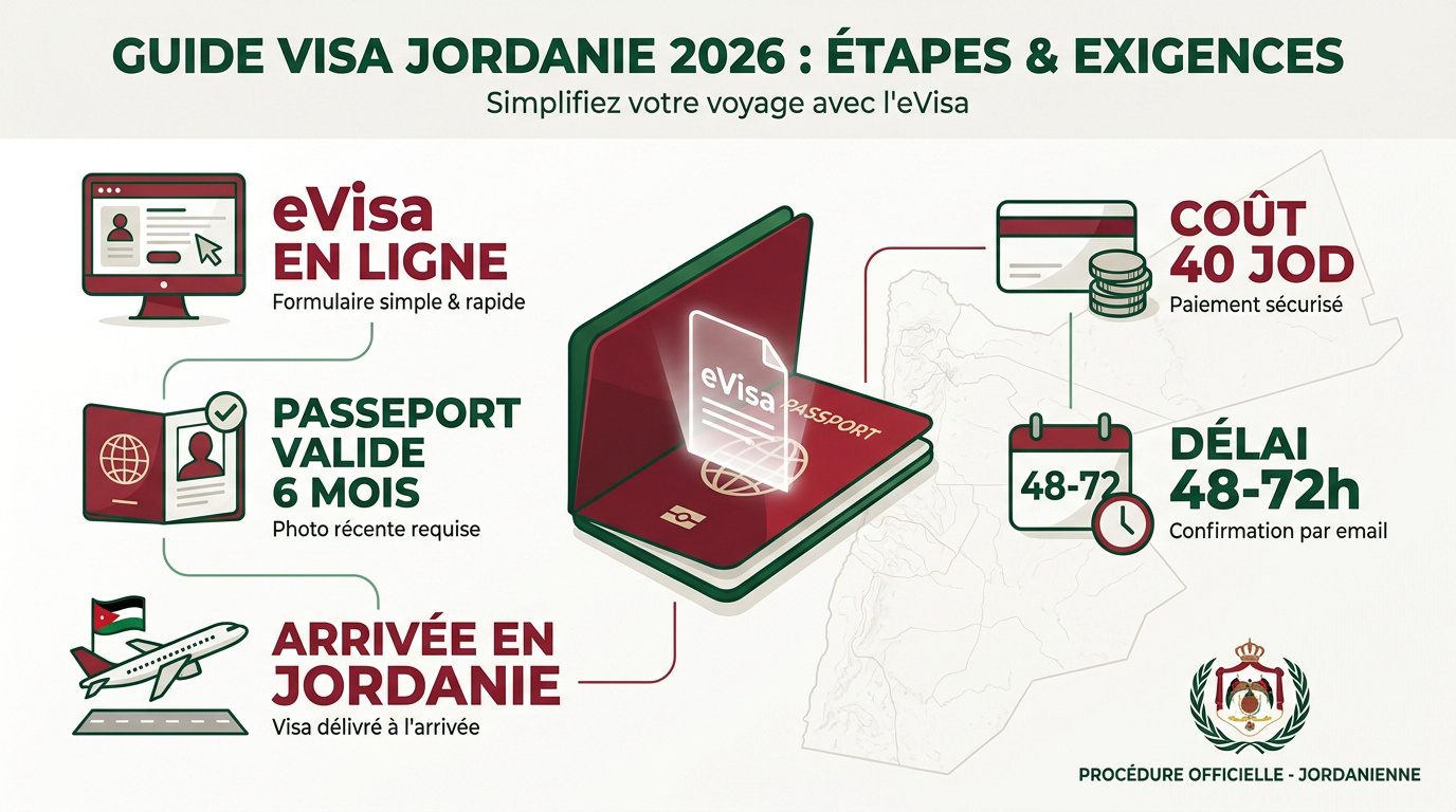 Étapes et documents nécessaires pour obtenir un visa pour la Jordanie en 2026