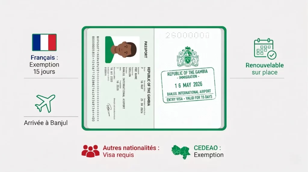 Visa pour la gambie | Guide 2026 - Avis, Prix et Gratuité