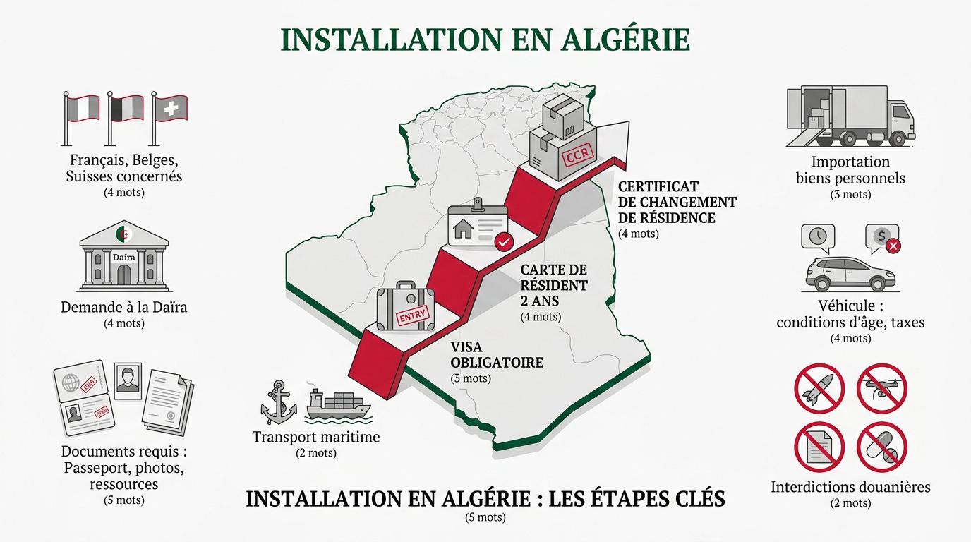 Formalités administratives pour s'installer en Algérie