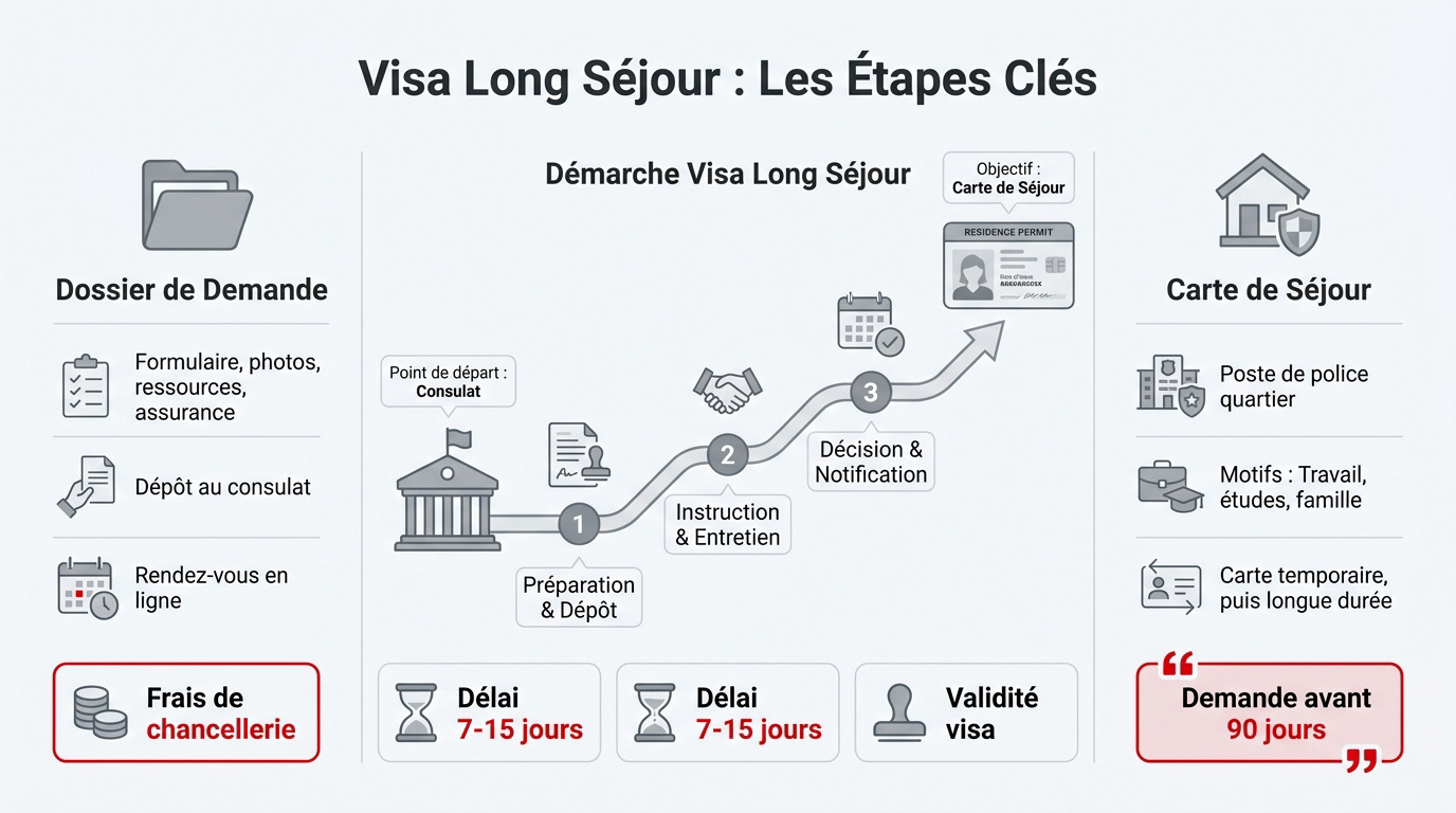 Étapes clés pour l'obtention d'un visa long séjour en Tunisie