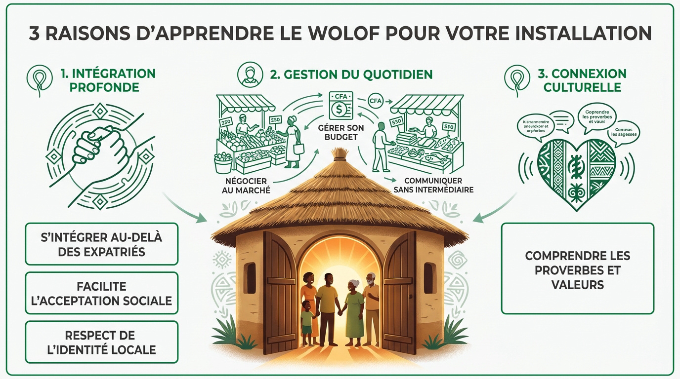 Apprendre la langue wolof pour s'installer au Sénégal
