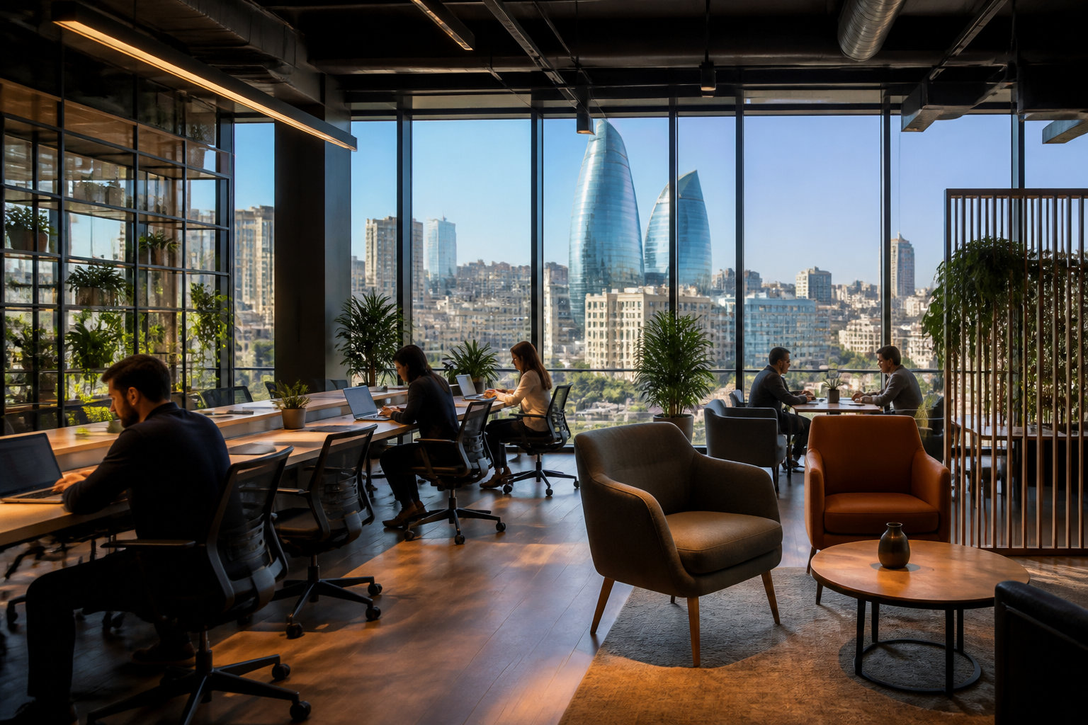 Entreprendre ou travailler à distance depuis Bakou