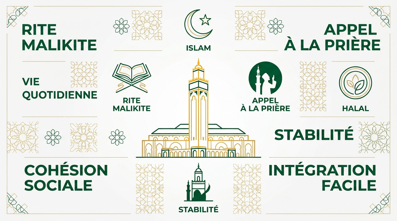 Mosquée traditionnelle et vie quotidienne en Mauritanie