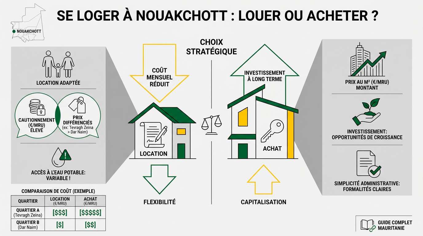 Quartier résidentiel à Nouakchott pour expatriés