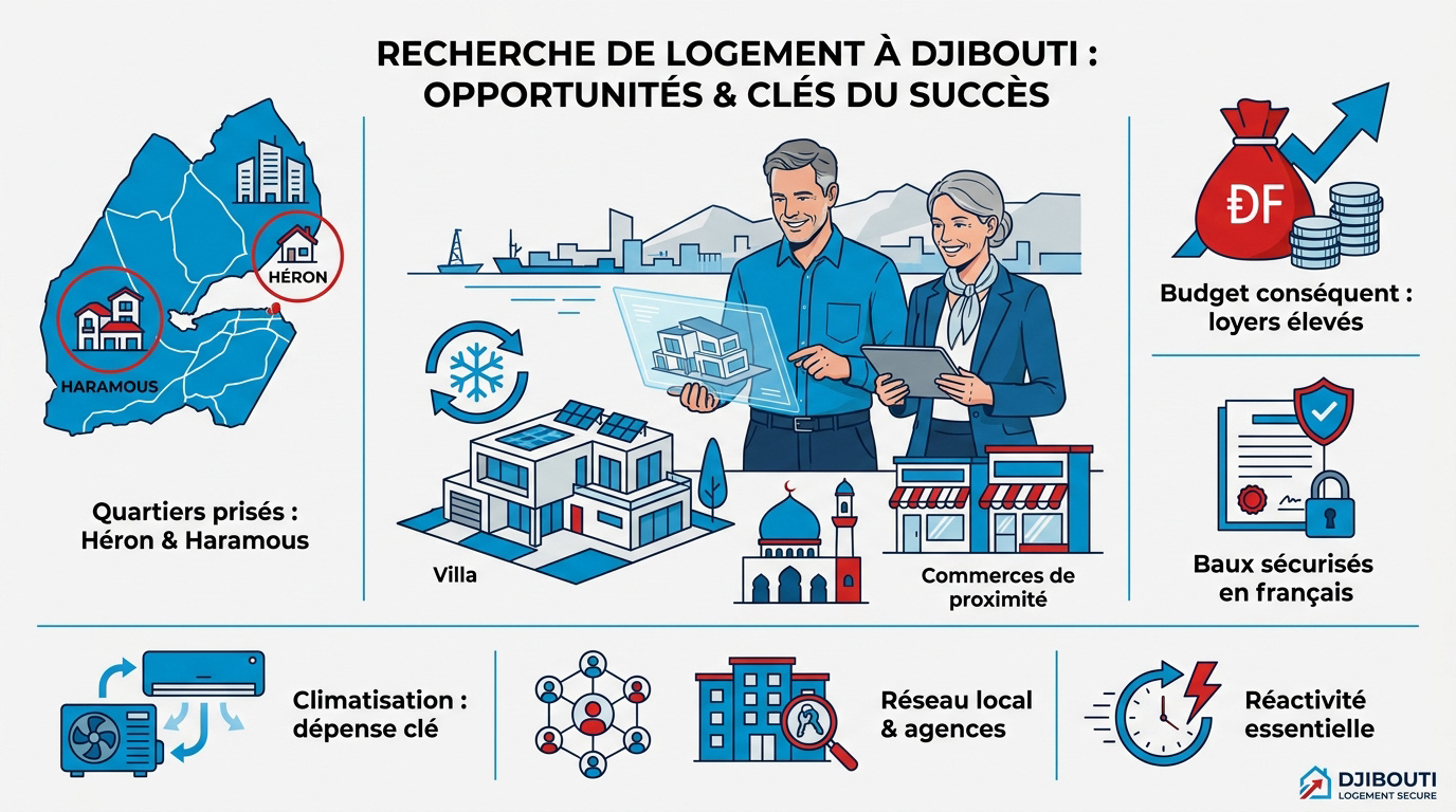 Recherche de logement à Djibouti dans le quartier du Héron