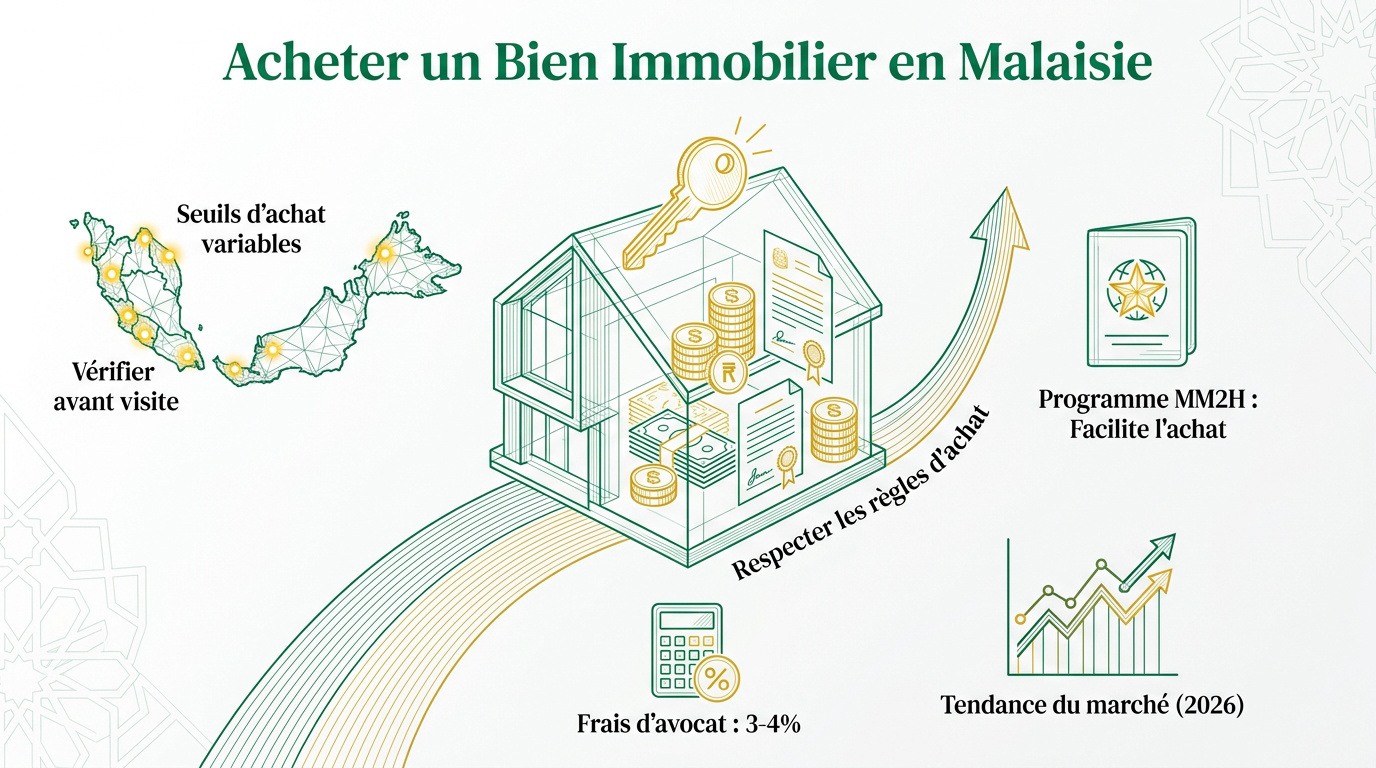 Immeuble résidentiel moderne en Malaisie pour expatriés musulmans