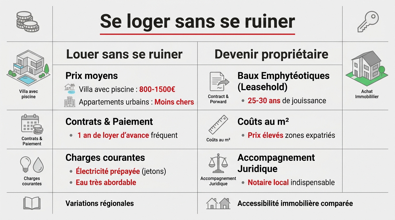 Comparaison entre location de villa et achat immobilier en Indonésie pour expatriés