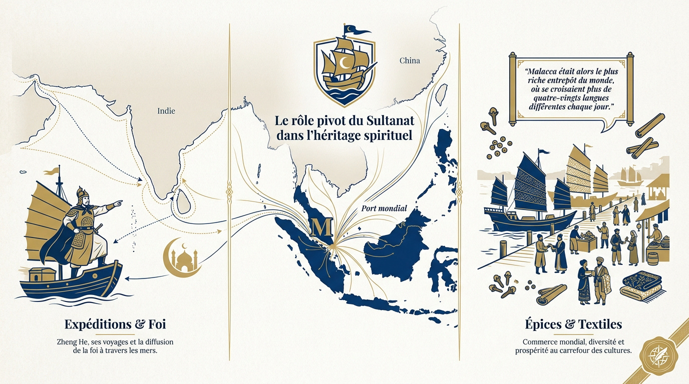 Le port historique de Malacca, carrefour du commerce et de l'Islam en Asie du Sud-Est