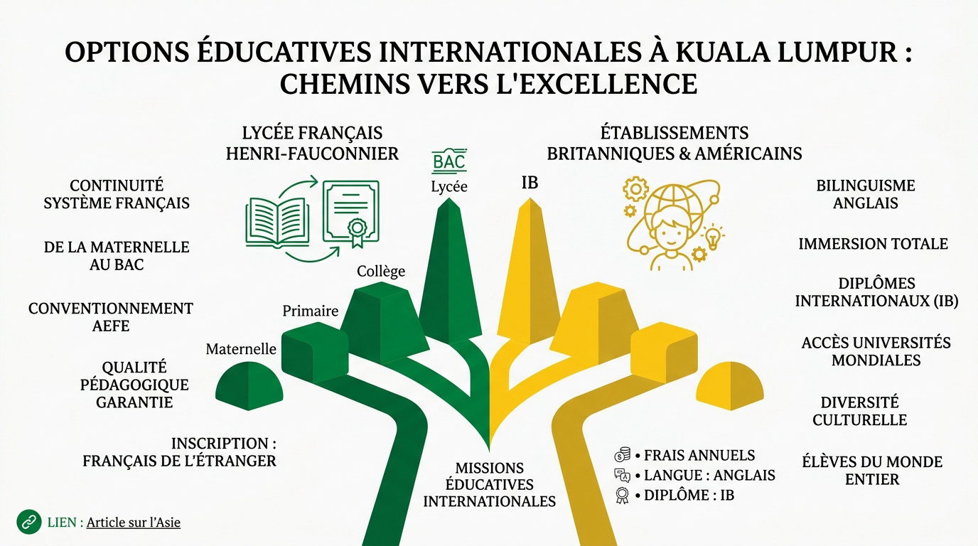Enfants étudiant dans une école internationale moderne à Kuala Lumpur