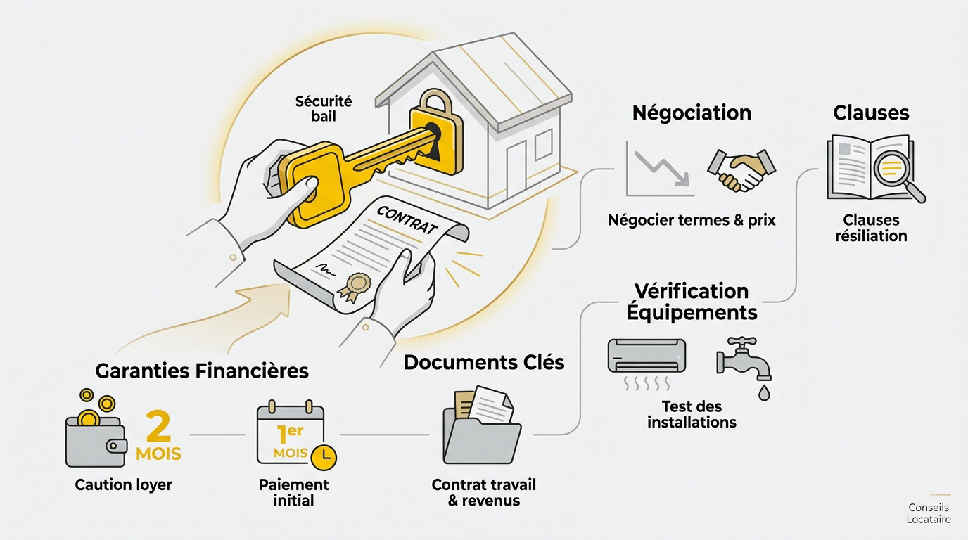 Processus de vérification et de signature d'un contrat de location immobilière à Brunei