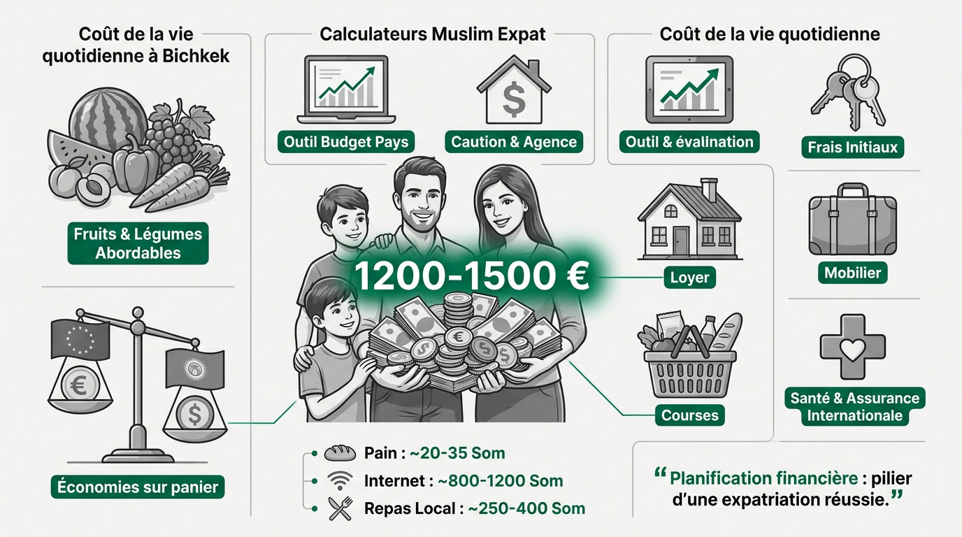 Marché local et coût de la vie abordable à Bichkek pour les expatriés