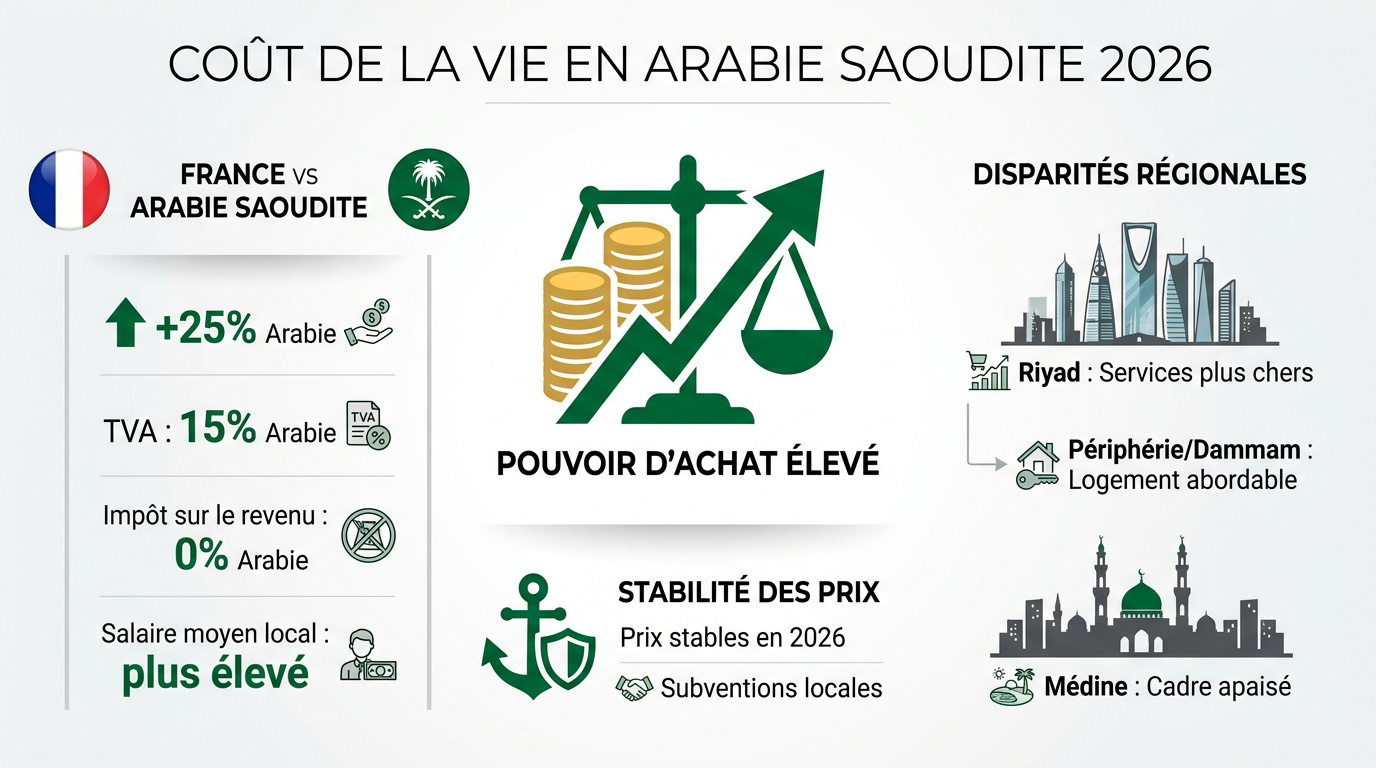 Famille expatriée musulmane faisant ses courses en Arabie saoudite