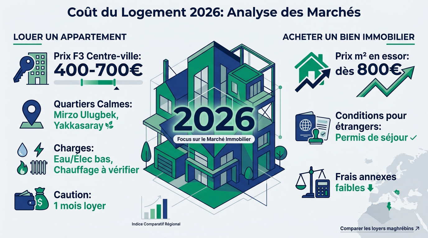 Analyse du marché immobilier et coût du logement en Ouzbékistan en 2026