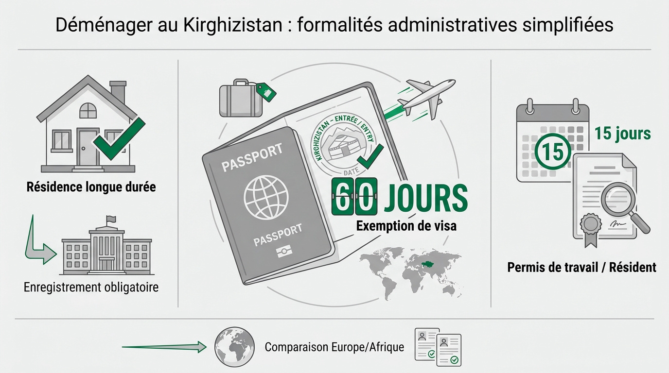 Formalités administratives pour s'installer au Kirghizistan