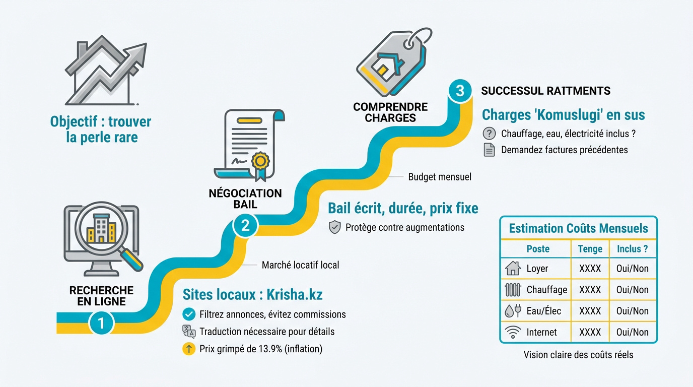 Guide pratique pour trouver et louer un appartement au Kazakhstan