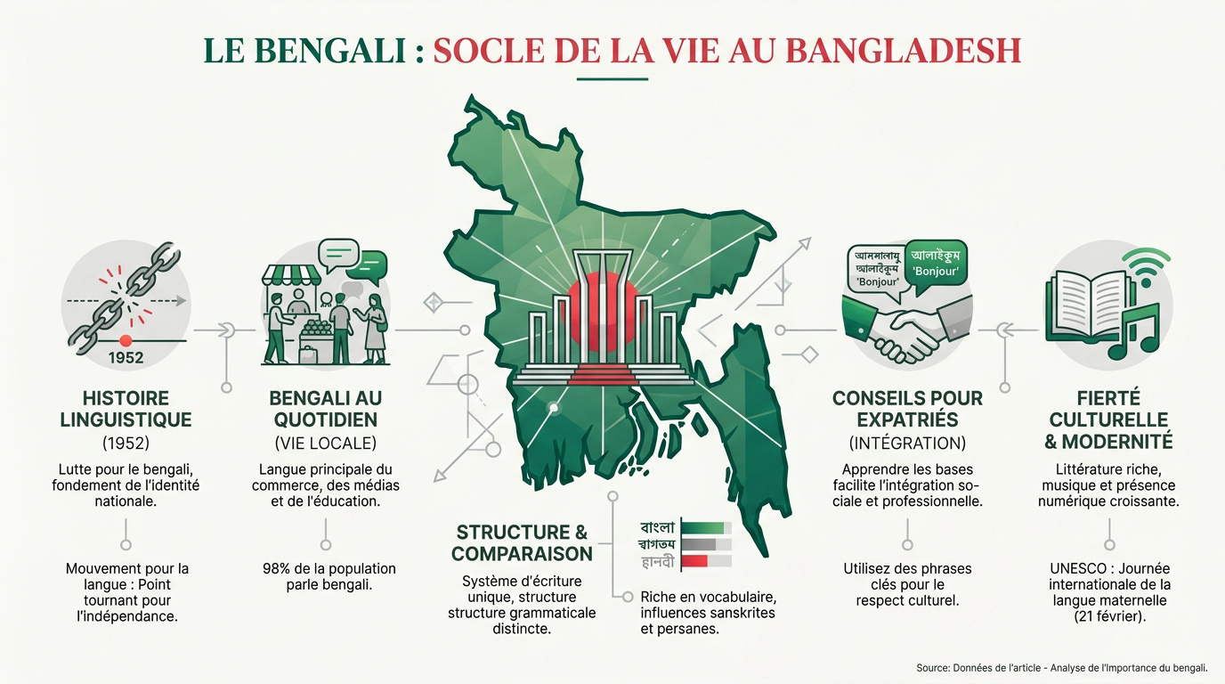 Calligraphie bengalie et vie quotidienne au Bangladesh