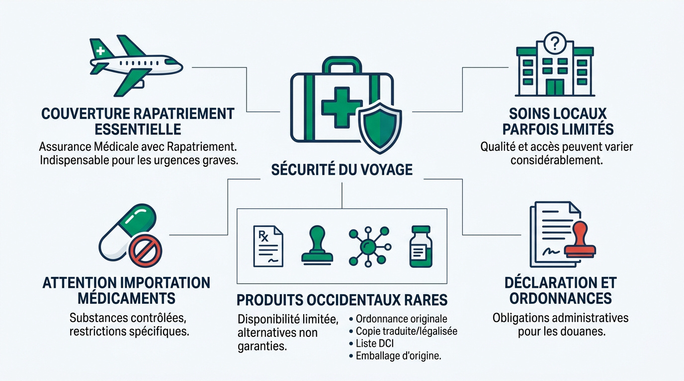 Conseils pour préparer sa trousse à pharmacie et son assurance santé avant un départ en Ouzbékistan