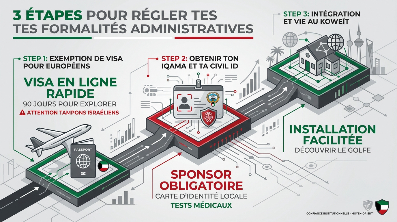 Formalités administratives pour s'installer au Koweït