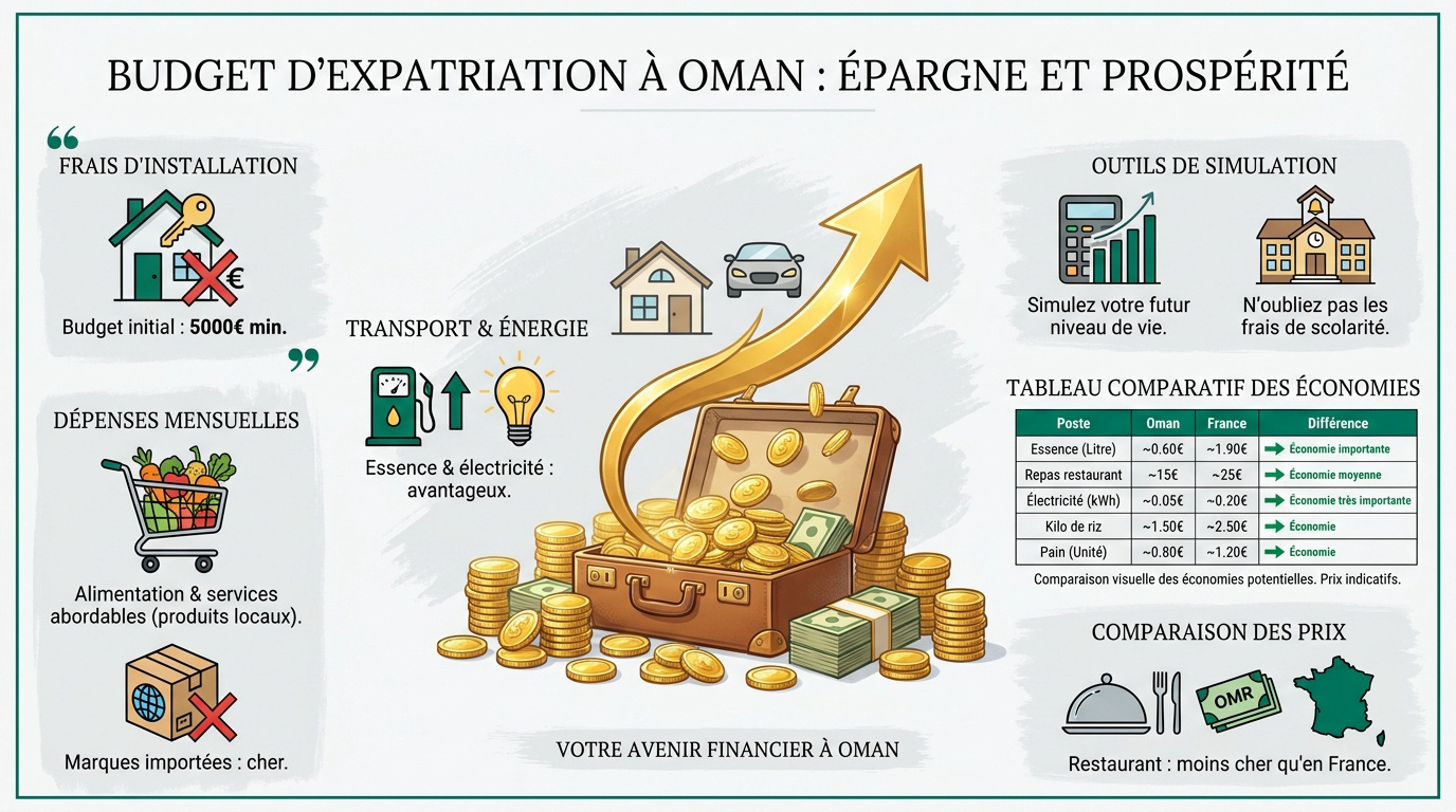 Calculer son budget pour s'installer à Oman et réussir son expatriation