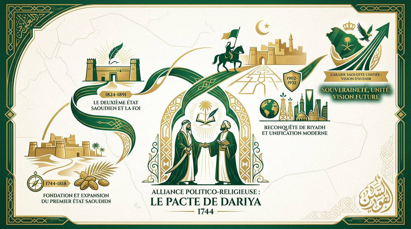 Chronologie historique de la fondation des trois États de l'Arabie saoudite