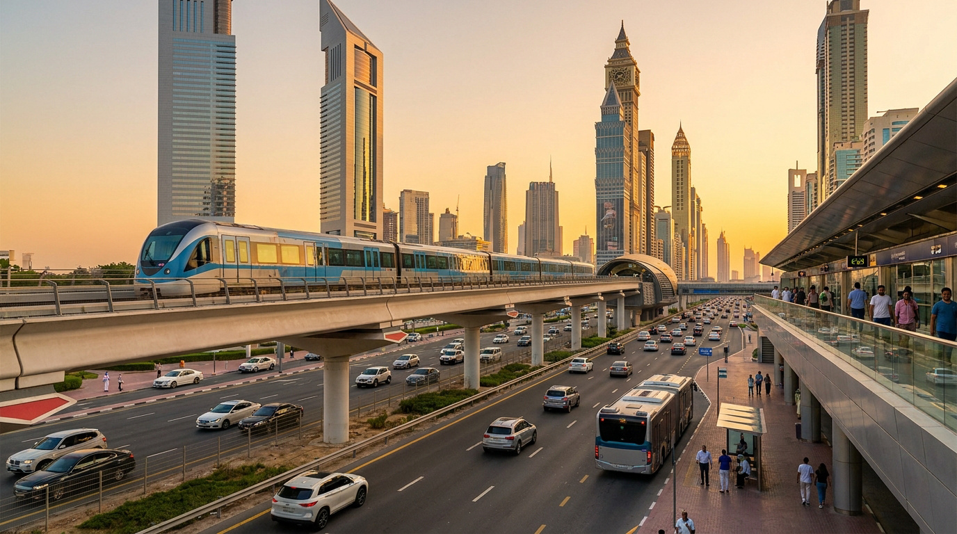 Transport aux Émirats arabes unis | Guide complet 2026