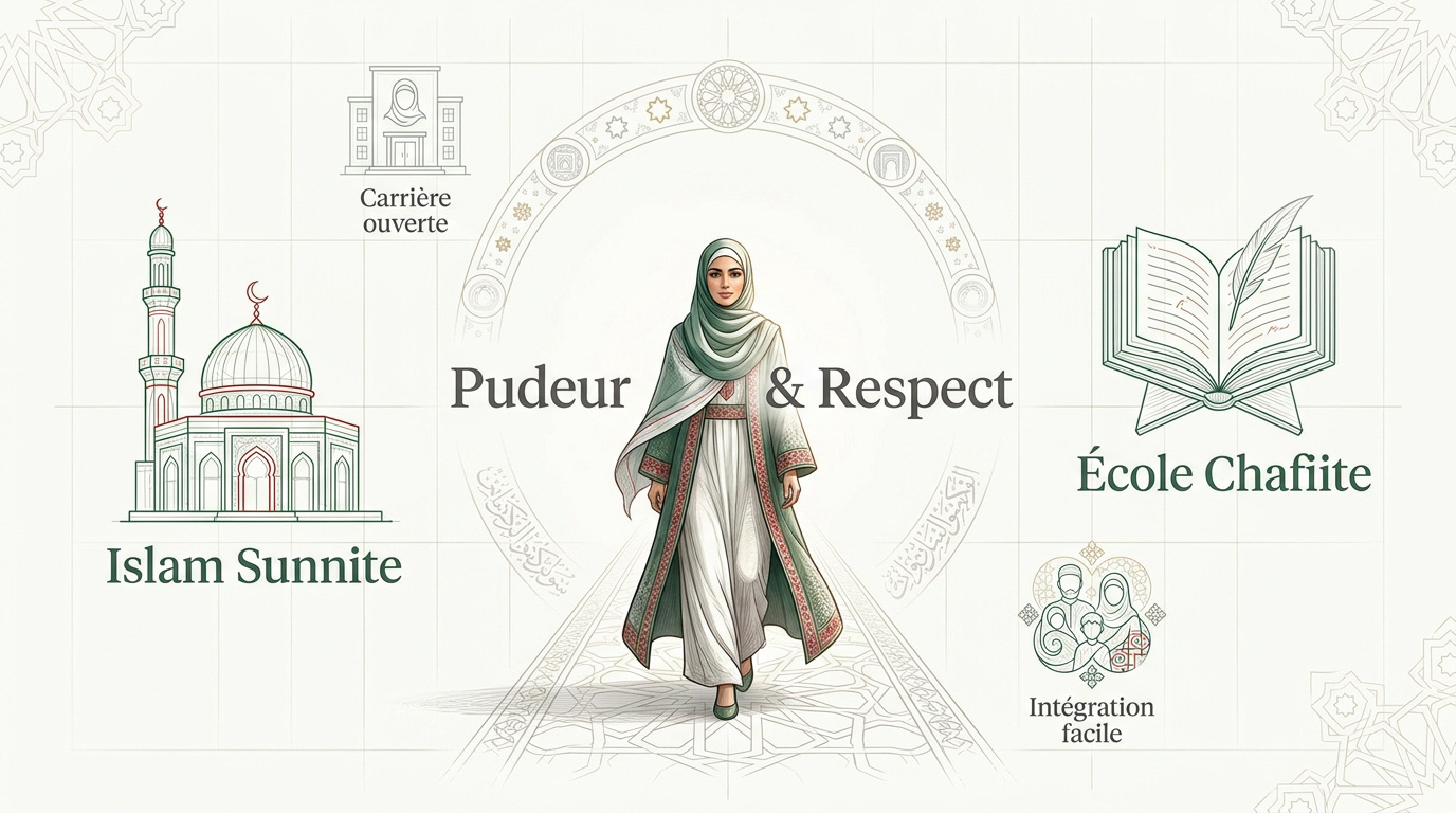 Femmes voilées et architecture islamique en Jordanie illustrant la cohabitation religieuse