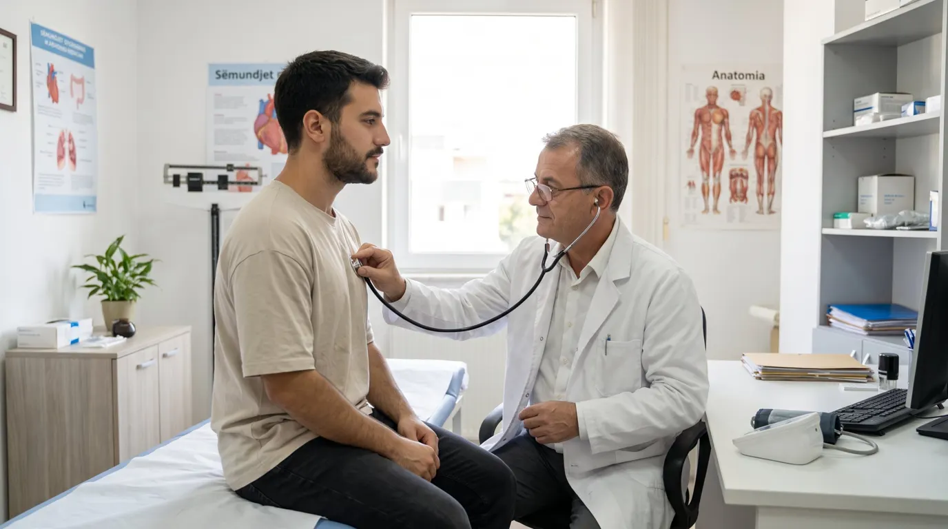 Consultation chez un médecin généraliste, système de santé en Albanie
